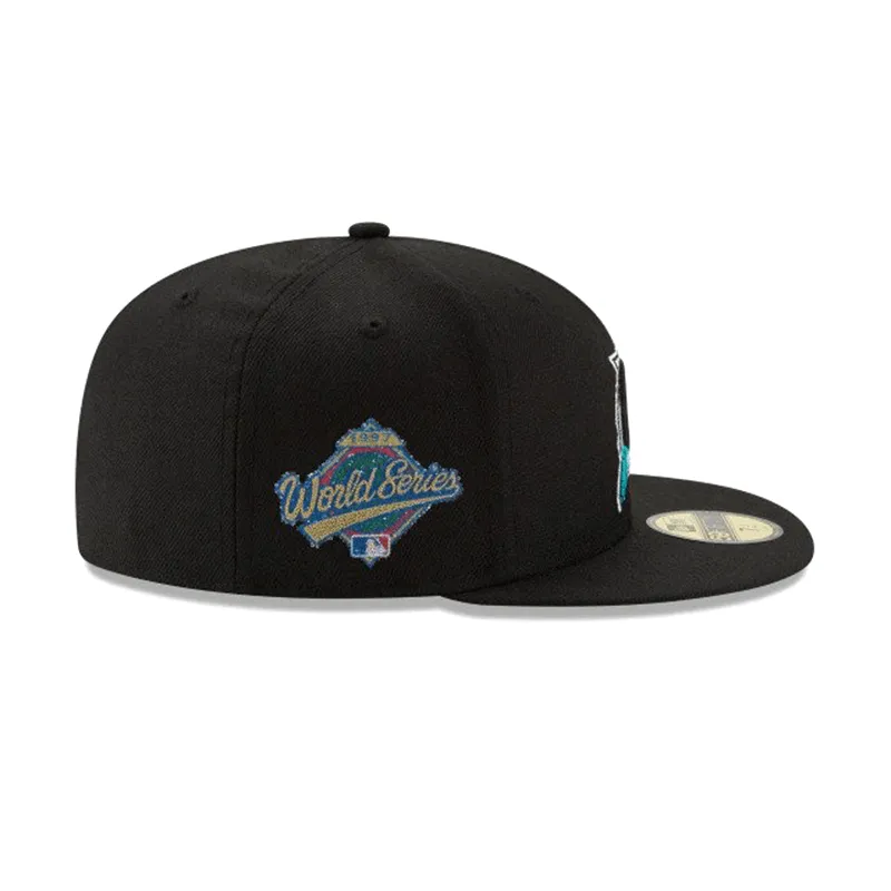 [11901609] New Era Florida Marlins Crystals From Swarovski World Series Patch 59FIFTY Fitted Hats