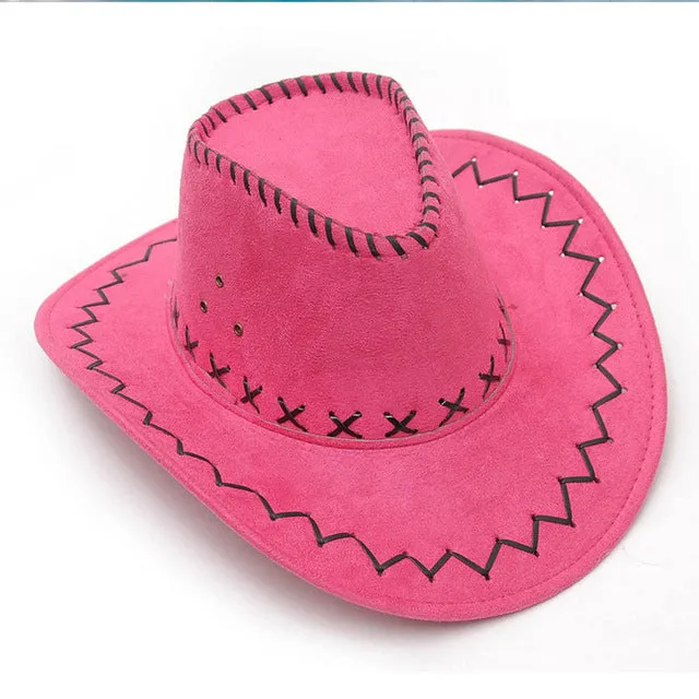 2018 NEW Retro Unisex Denim Wild West Cowboy Cowgirl Rodeo Fancy Dress Accessory Hats