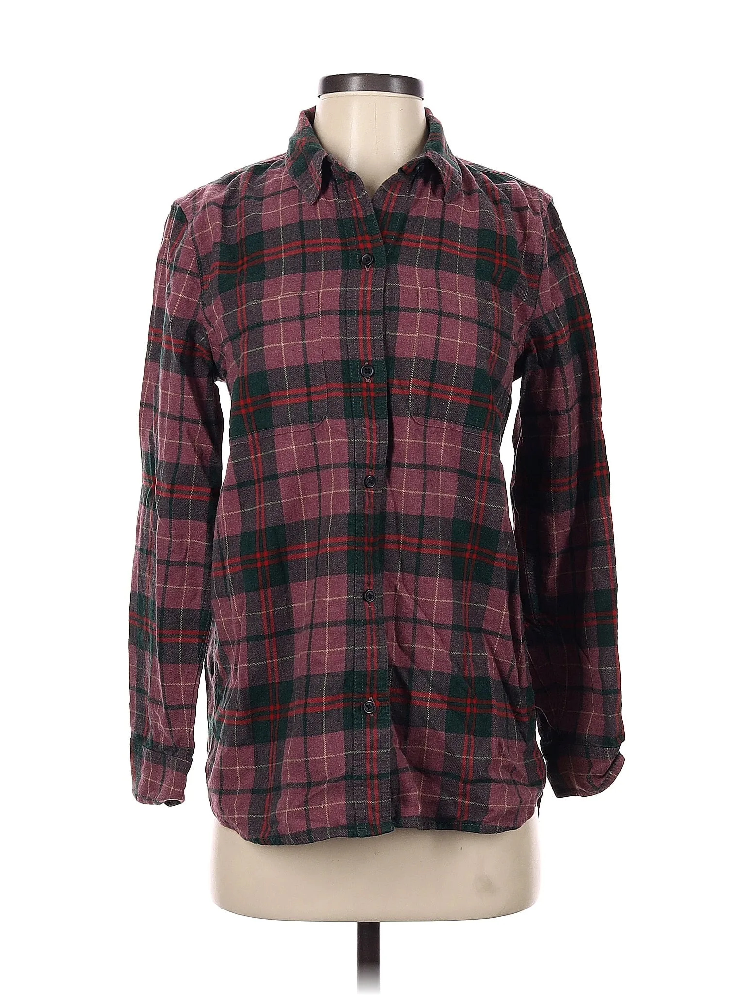 3/4 Sleeve Button-Down Shirt