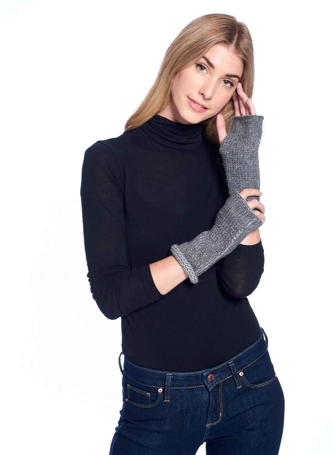 Alpaca Gloves - Rustic - Charcoal