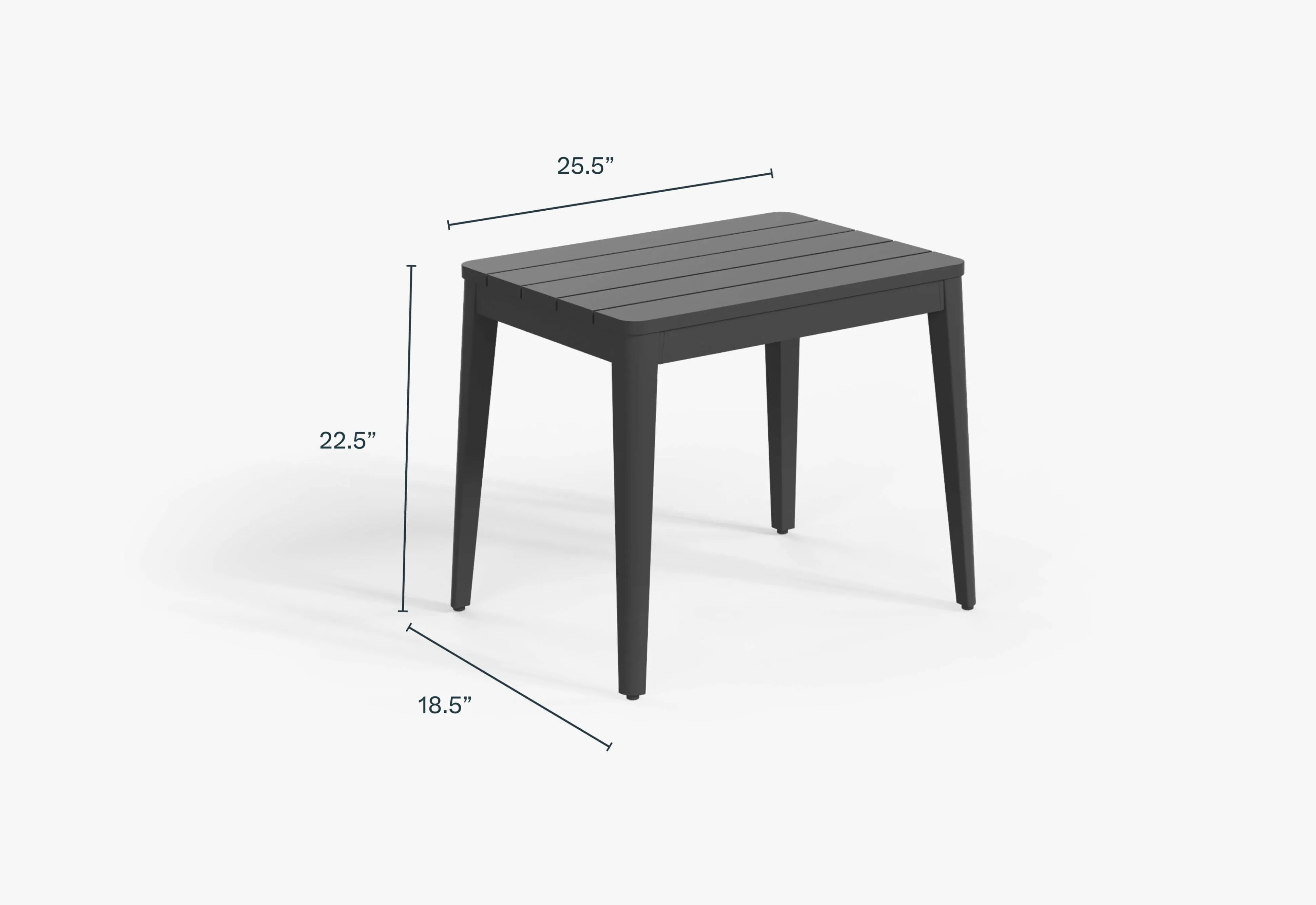 Aluminum Outdoor Side Table By Outer