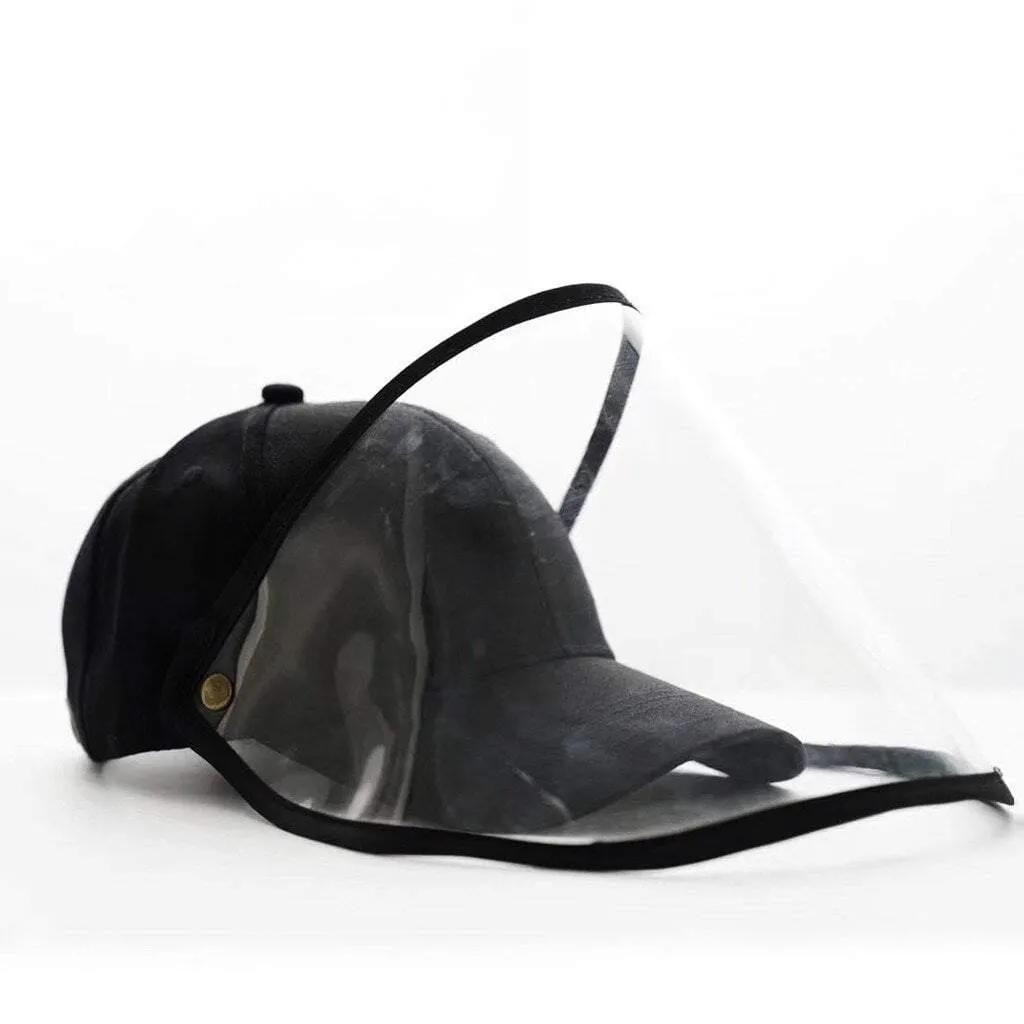 Anti-spitting Protective Hat Dustproof Cover Peaked Caps Hats Adjustable Size Outdoor Protective Face Shield Caps Protect