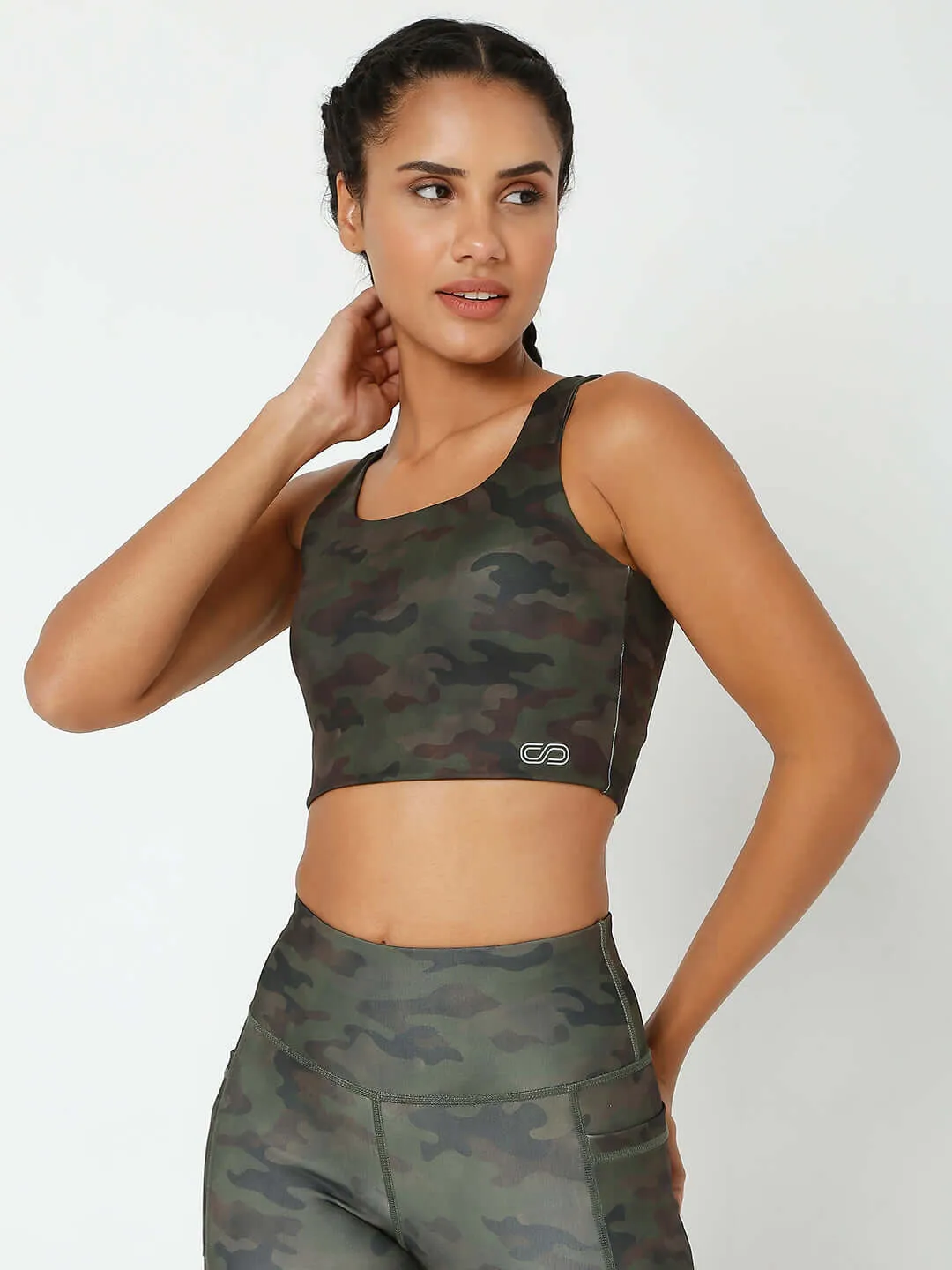 Army Camo High Impact Action Bra & Tracker Cargo Pants