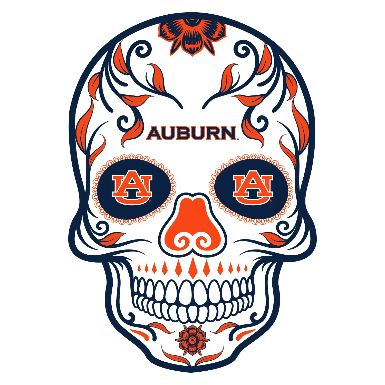 Auburn Tigers:   Outdoor Skull        - Officially Licensed NCAA    Outdoor Graphic