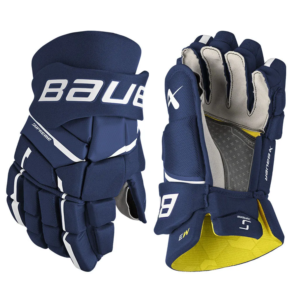 BAUER SUPREME M3 SENIOR HOCKEY GLOVES