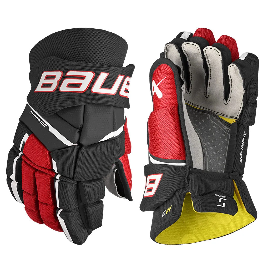 BAUER SUPREME M3 SENIOR HOCKEY GLOVES