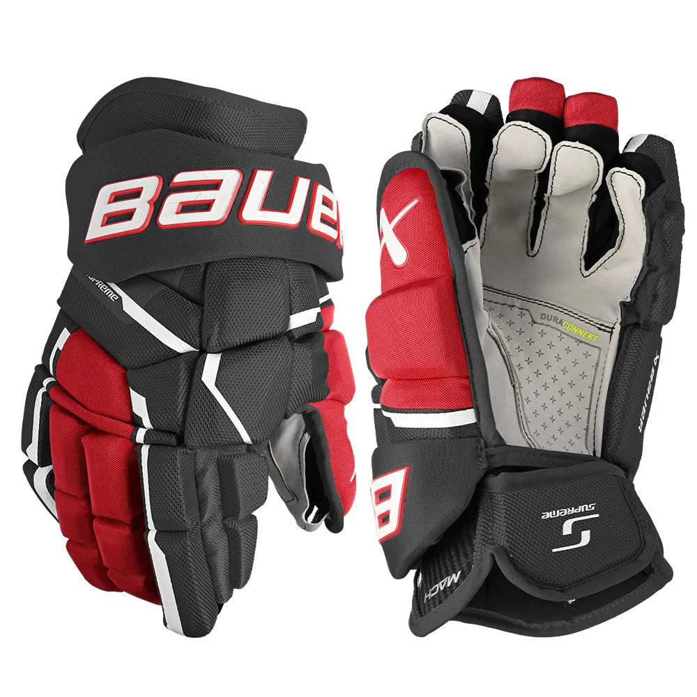 BAUER SUPREME MACH INTERMEDIATE HOCKEY GLOVES