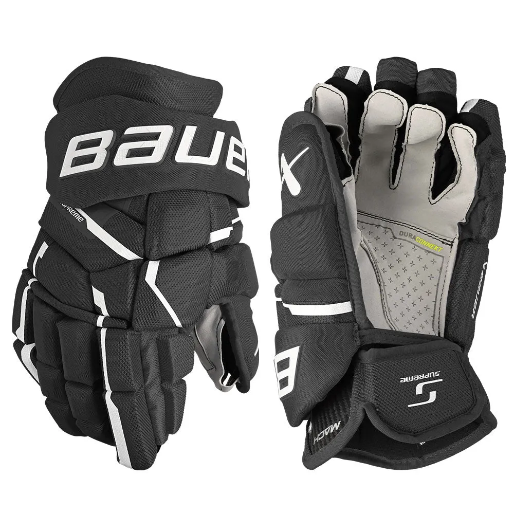 BAUER SUPREME MACH INTERMEDIATE HOCKEY GLOVES