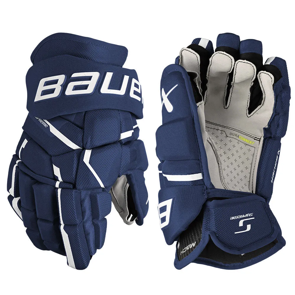 BAUER SUPREME MACH INTERMEDIATE HOCKEY GLOVES