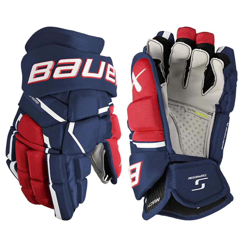 BAUER SUPREME MACH INTERMEDIATE HOCKEY GLOVES