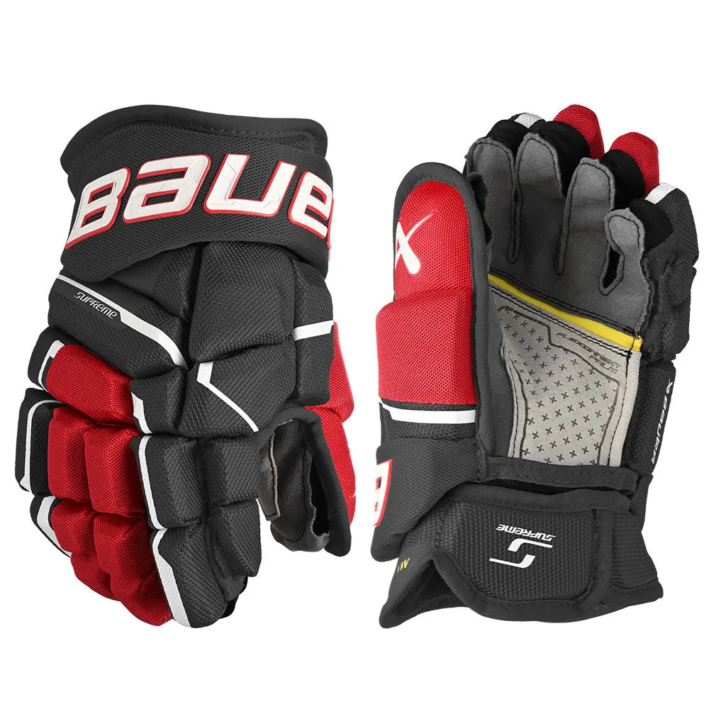 BAUER SUPREME MACH JUNIOR HOCKEY GLOVES