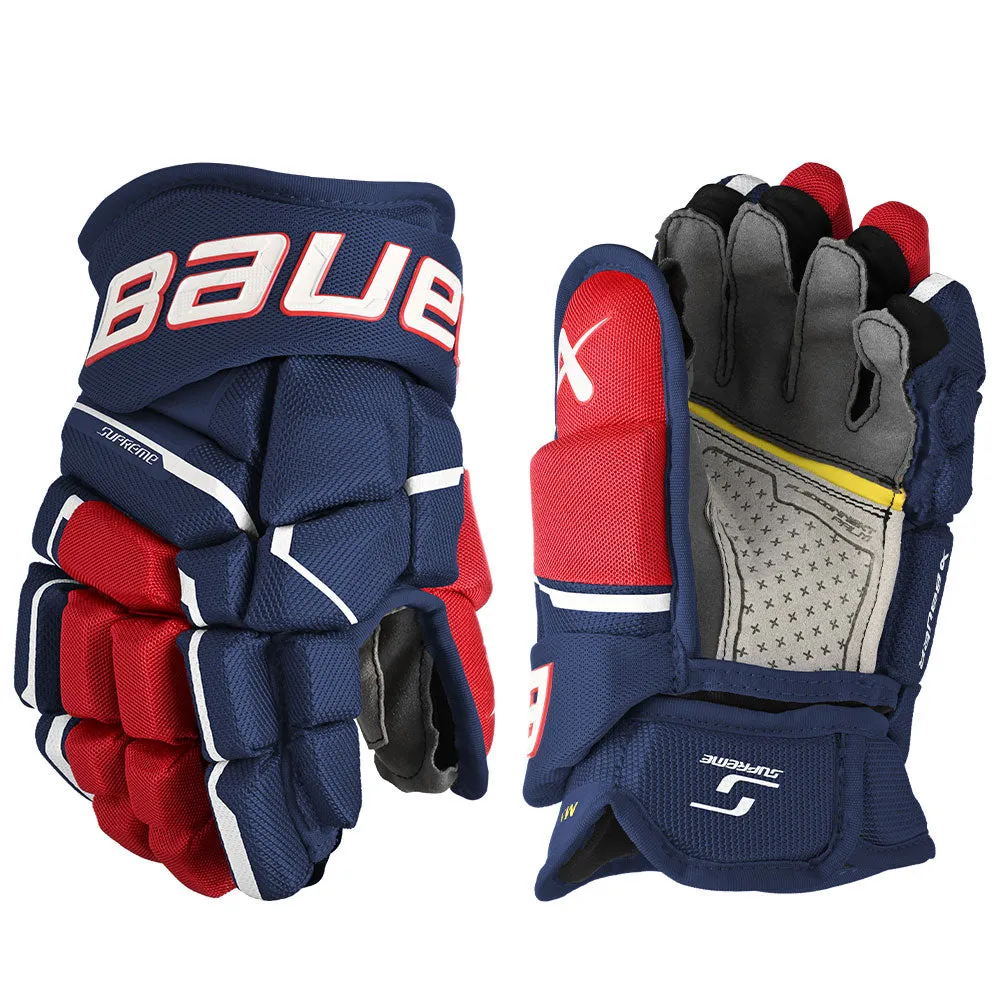 BAUER SUPREME MACH JUNIOR HOCKEY GLOVES