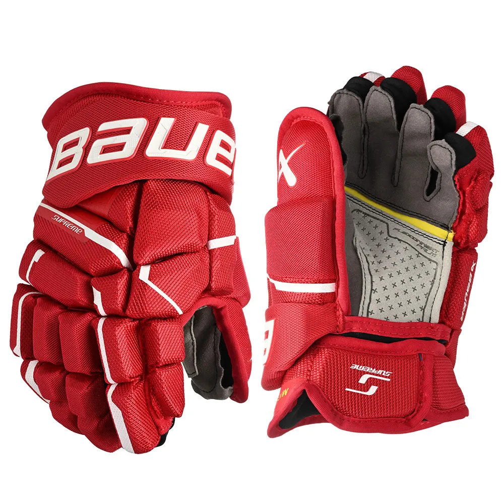 BAUER SUPREME MACH JUNIOR HOCKEY GLOVES