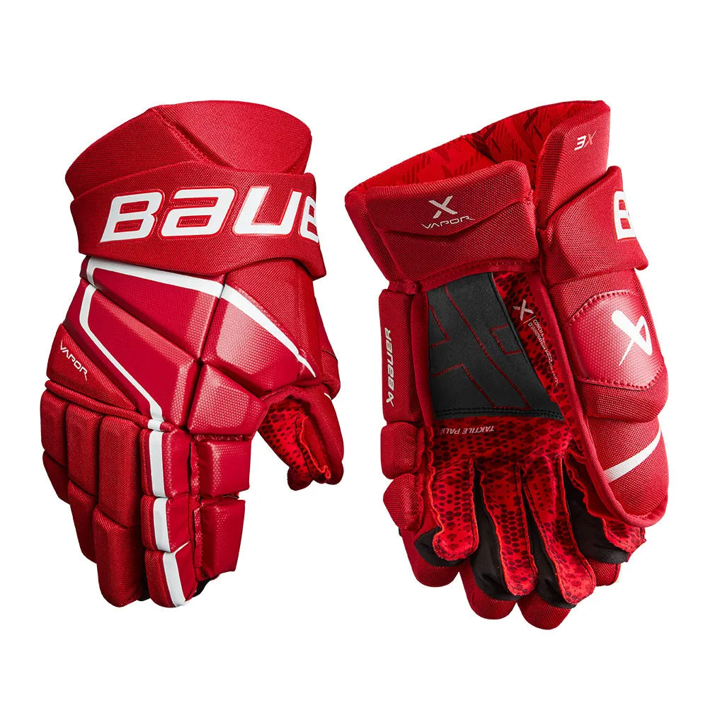 BAUER VAPOR 3X INTERMEDIATE HOCKEY GLOVES