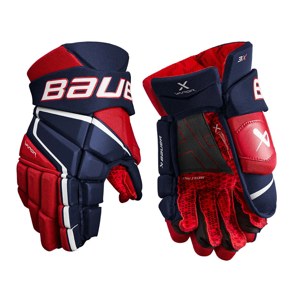 BAUER VAPOR 3X INTERMEDIATE HOCKEY GLOVES