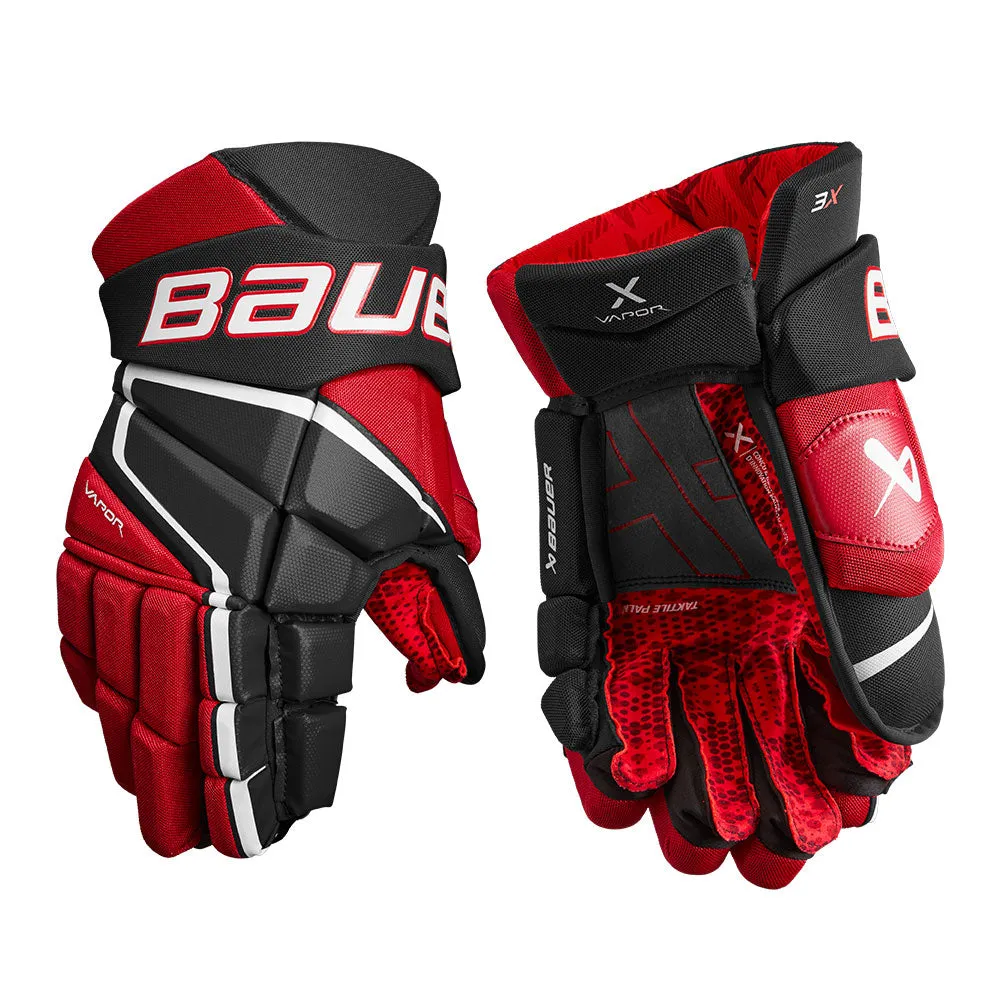 BAUER VAPOR 3X INTERMEDIATE HOCKEY GLOVES