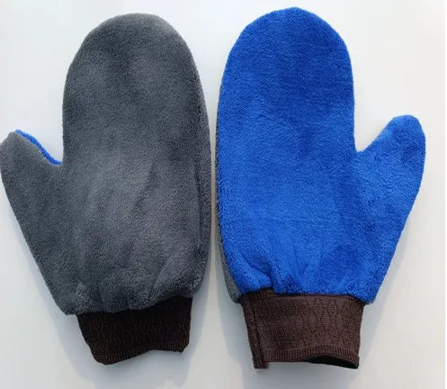 Bear Paw Coral Fleece Car Wiping Gloves for Telsa 3/Y/X/S【2PCS】