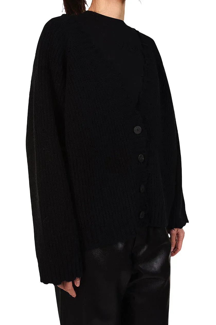 Black Eco Cashmere Cardigan