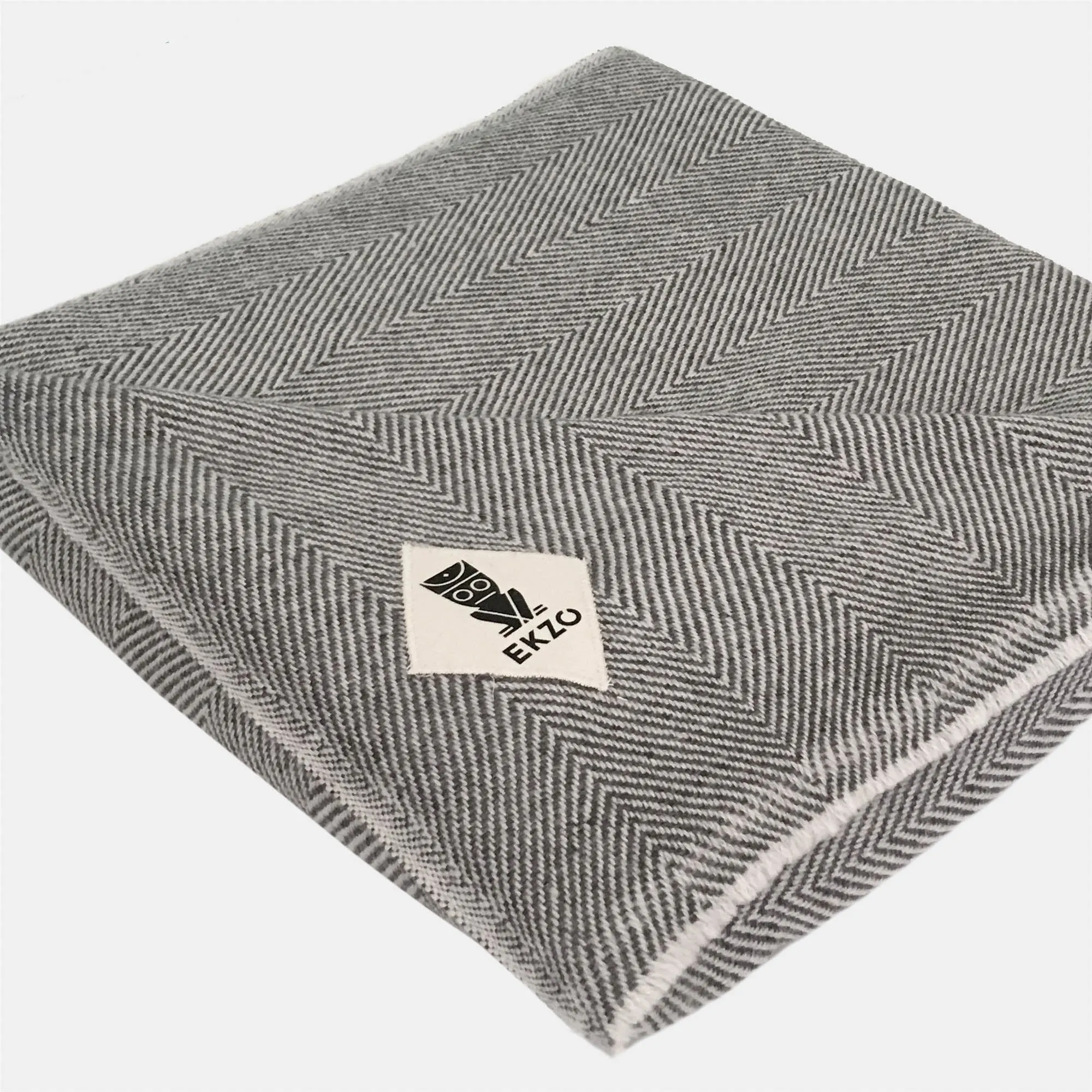 Blanket Cashmere - Dark Herringbone