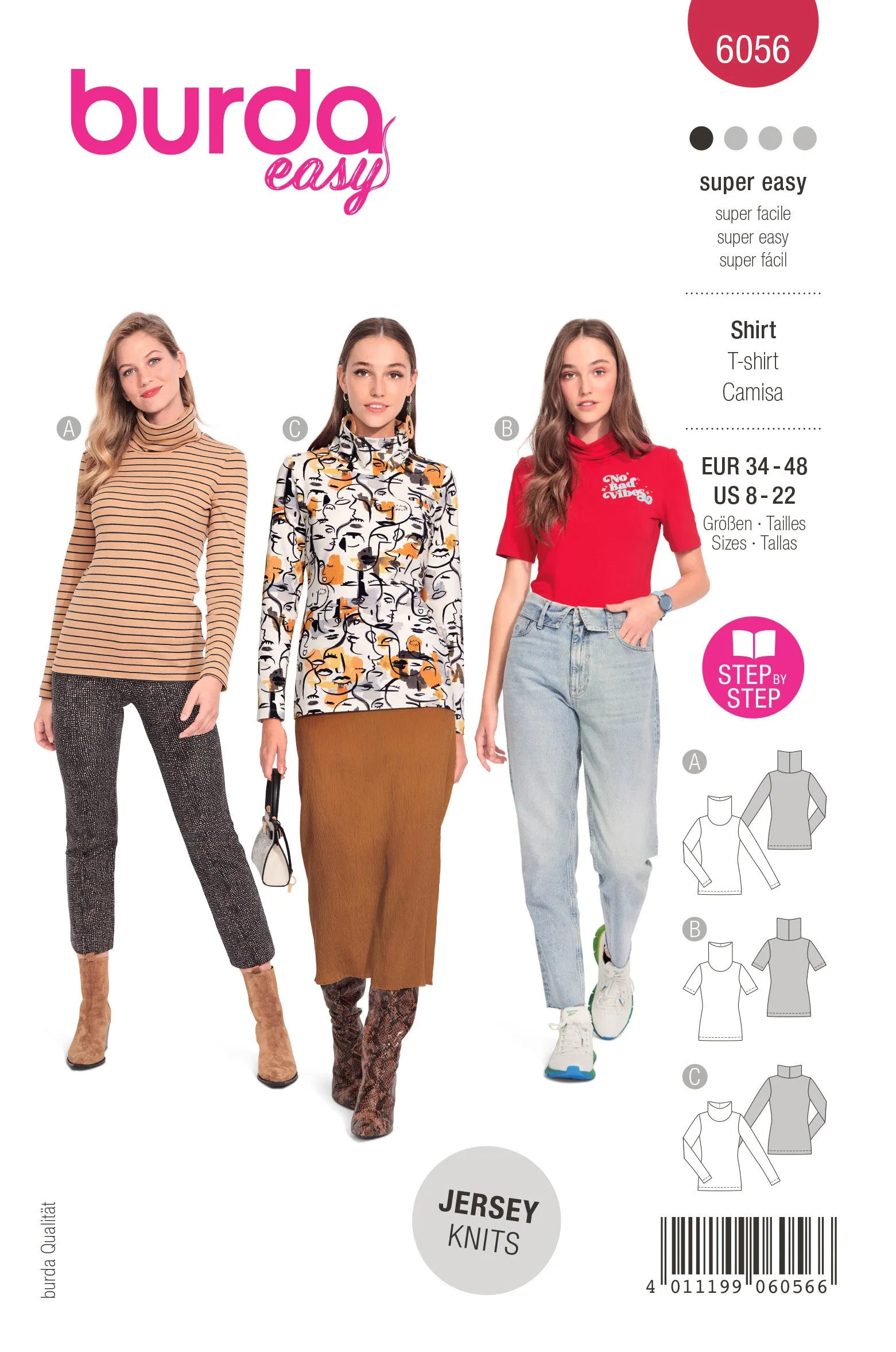 Burda Turtleneck Top 6056