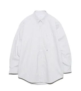 Button Down Stripe Wind Shirt