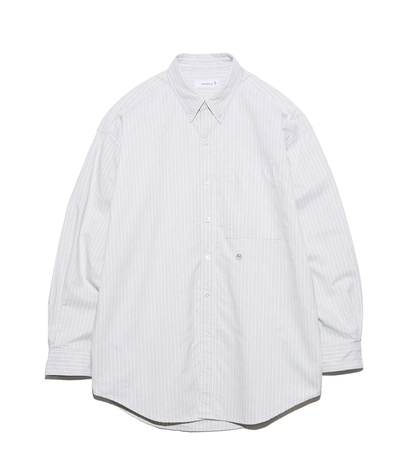 Button Down Stripe Wind Shirt