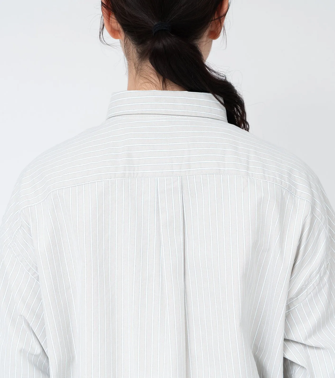 Button Down Stripe Wind Shirt