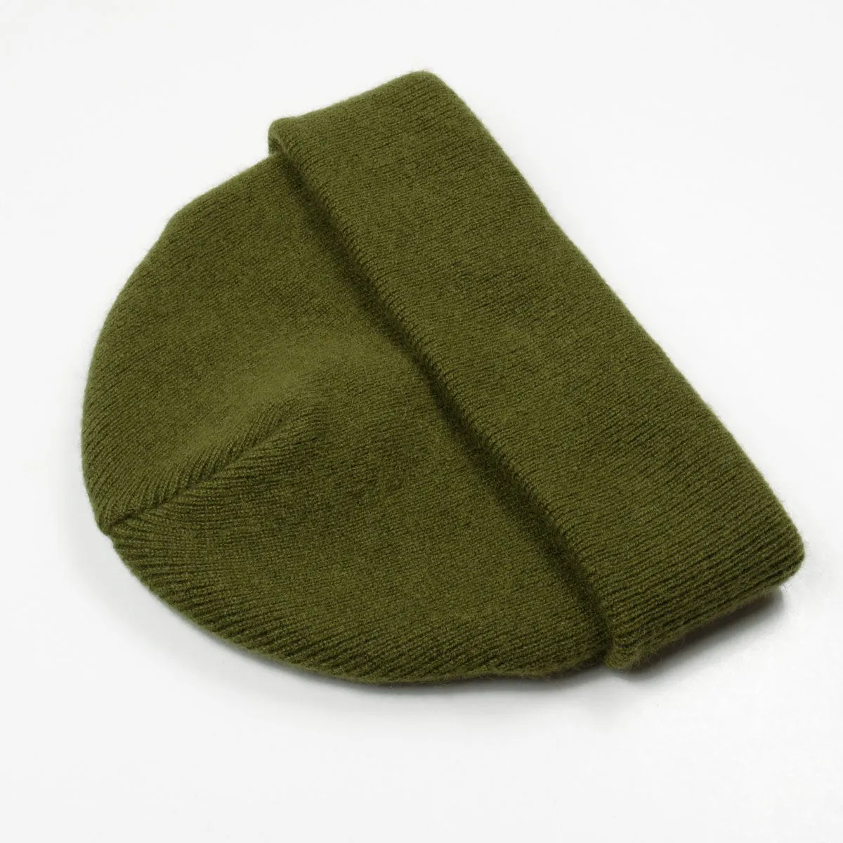 cableami - Cashmere Double Beanie - Olive