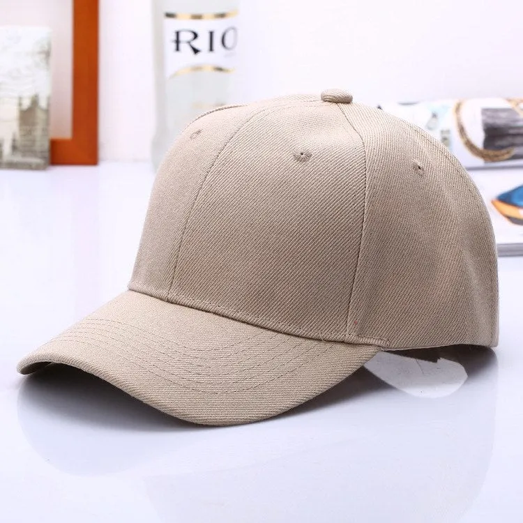 Cap Solid Color Baseball Men Cap Snapback Caps Casquette Hats Casual