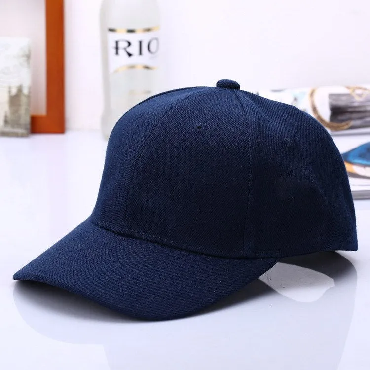 Cap Solid Color Baseball Men Cap Snapback Caps Casquette Hats Casual