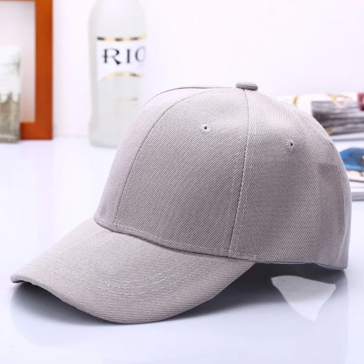 Cap Solid Color Baseball Men Cap Snapback Caps Casquette Hats Casual