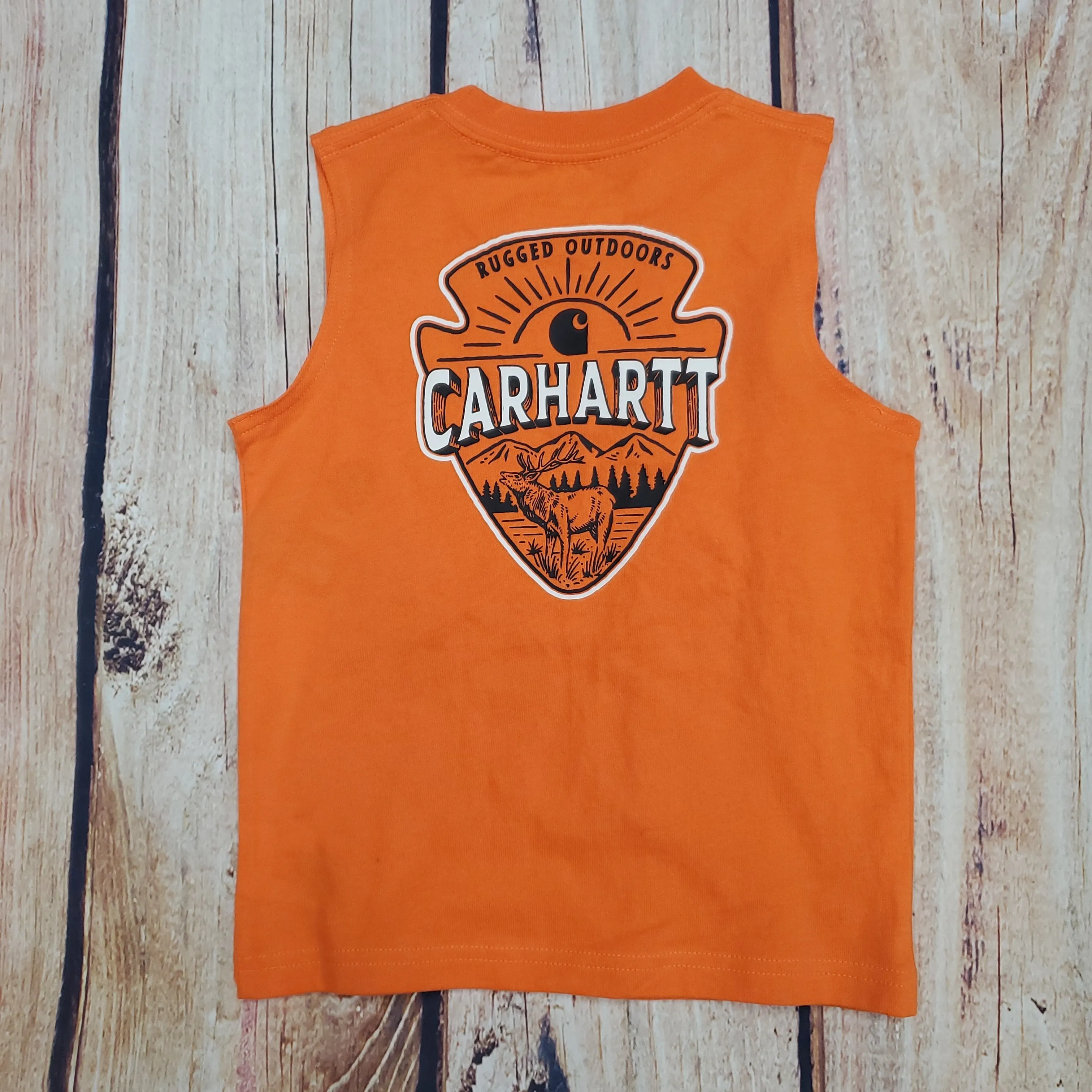 CARHARTT BOYS RUGGED OUTDOOR SLEEVELESS TSHIRT