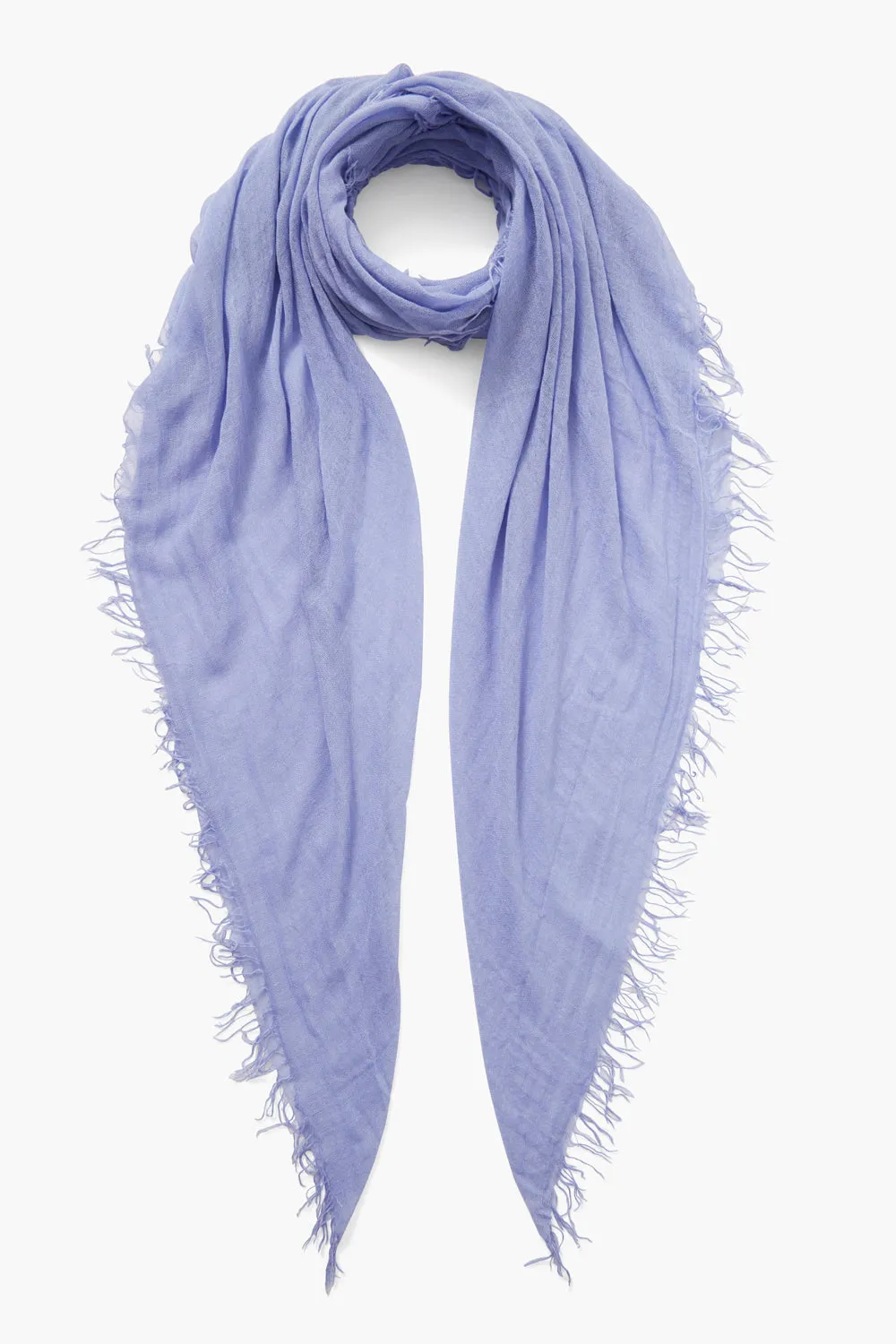 Cashmere and Silk Scarf Periwinkle