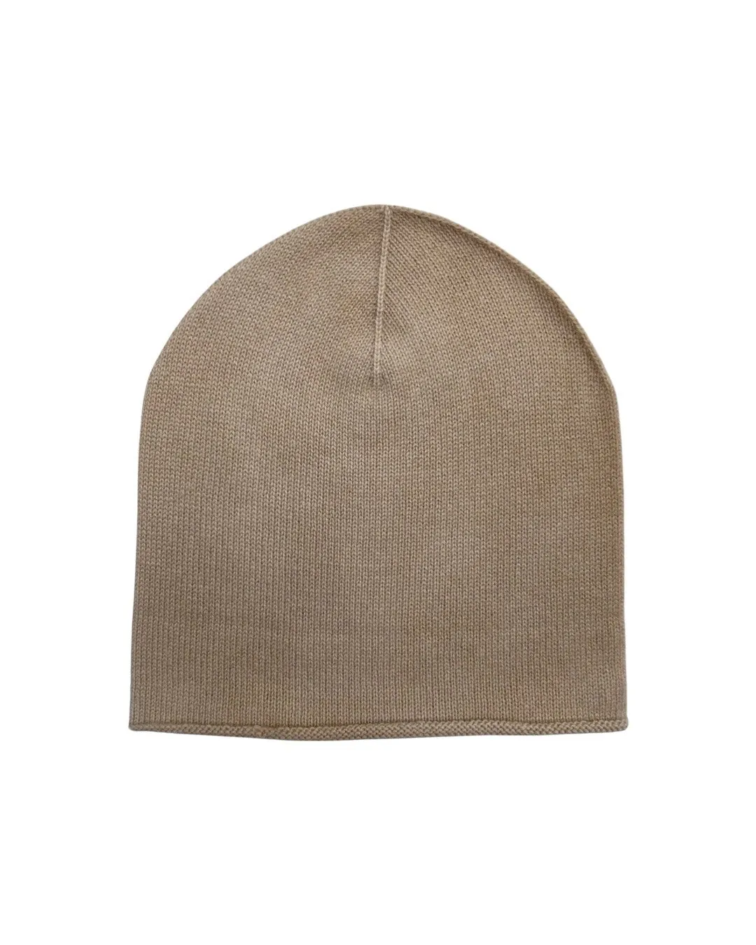 Cashmere beanie in pale nude