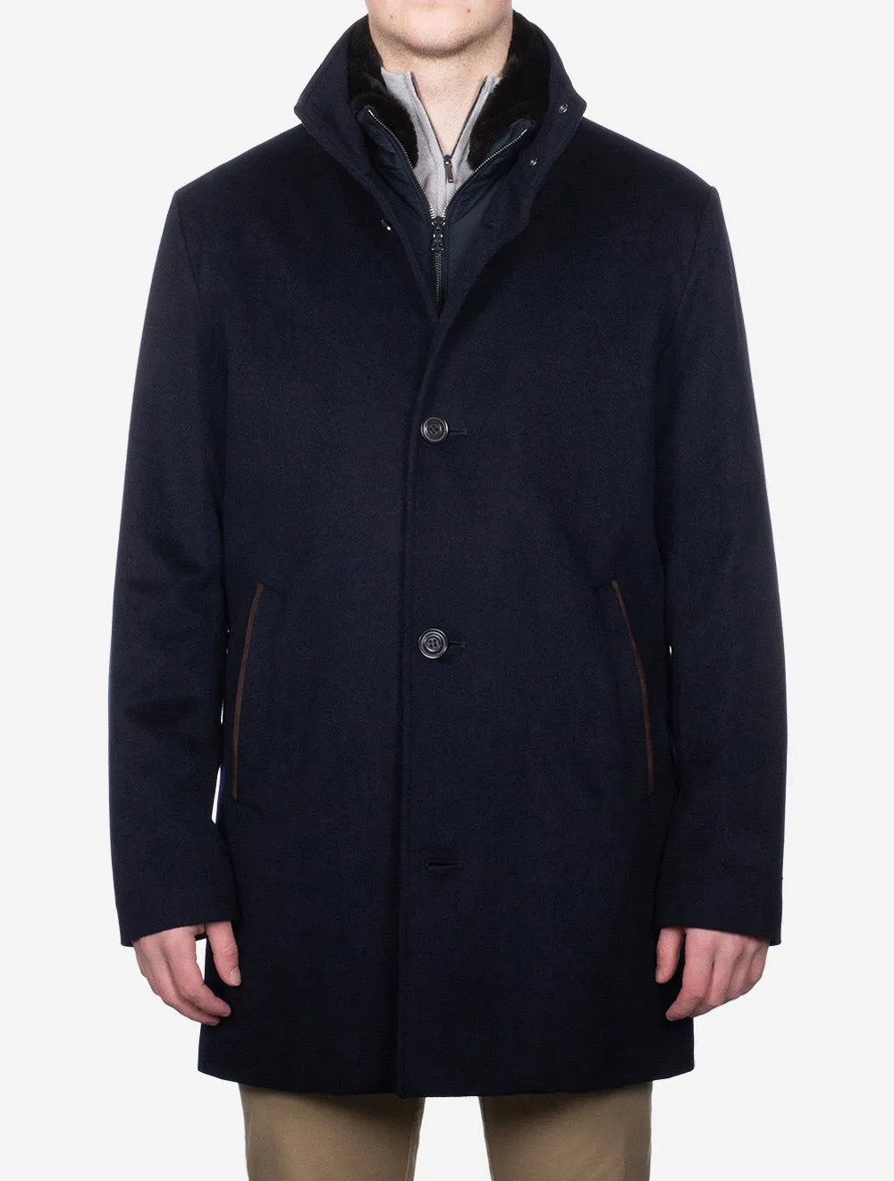 Cashmere Carcoat Navy