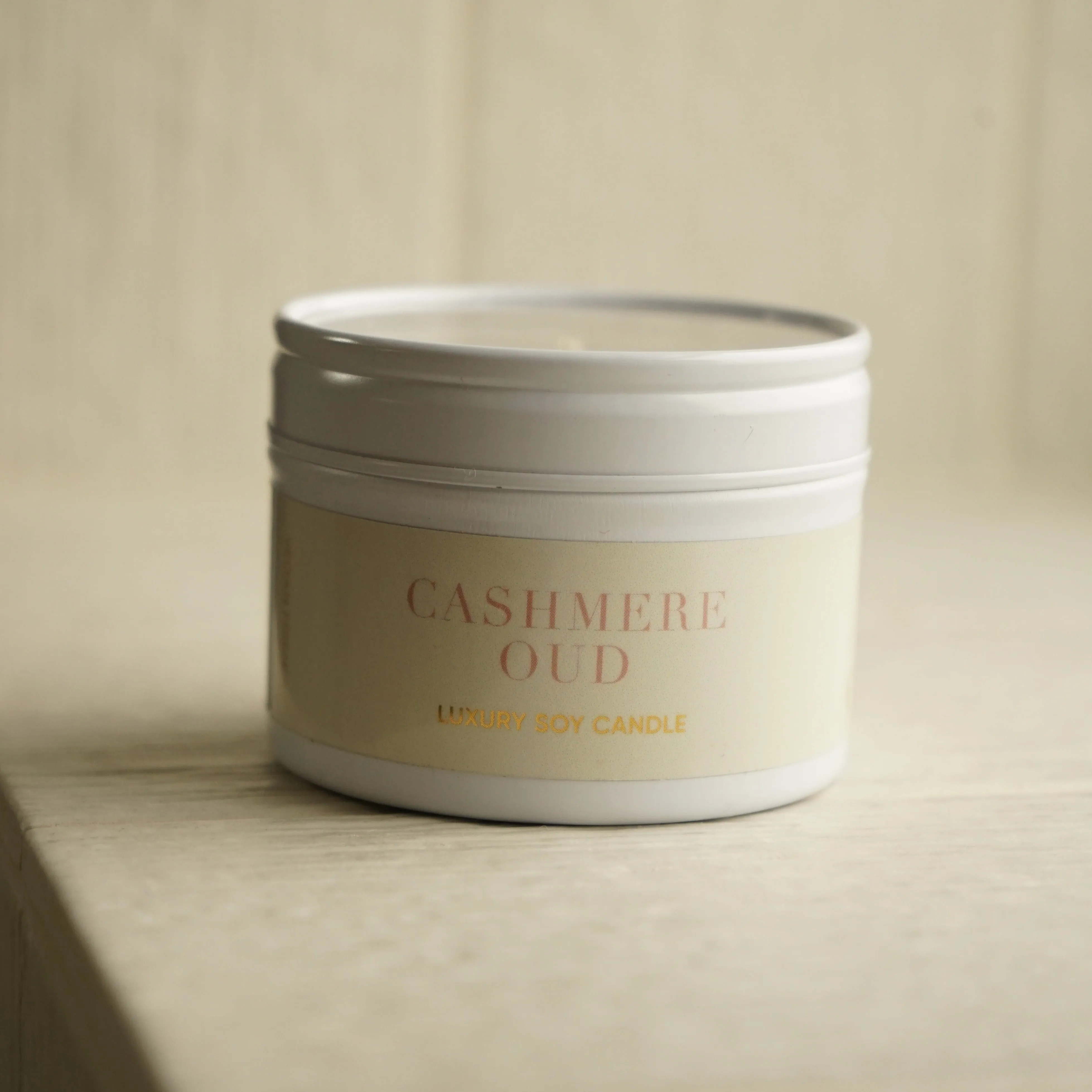 Cashmere Oud Tin Candle