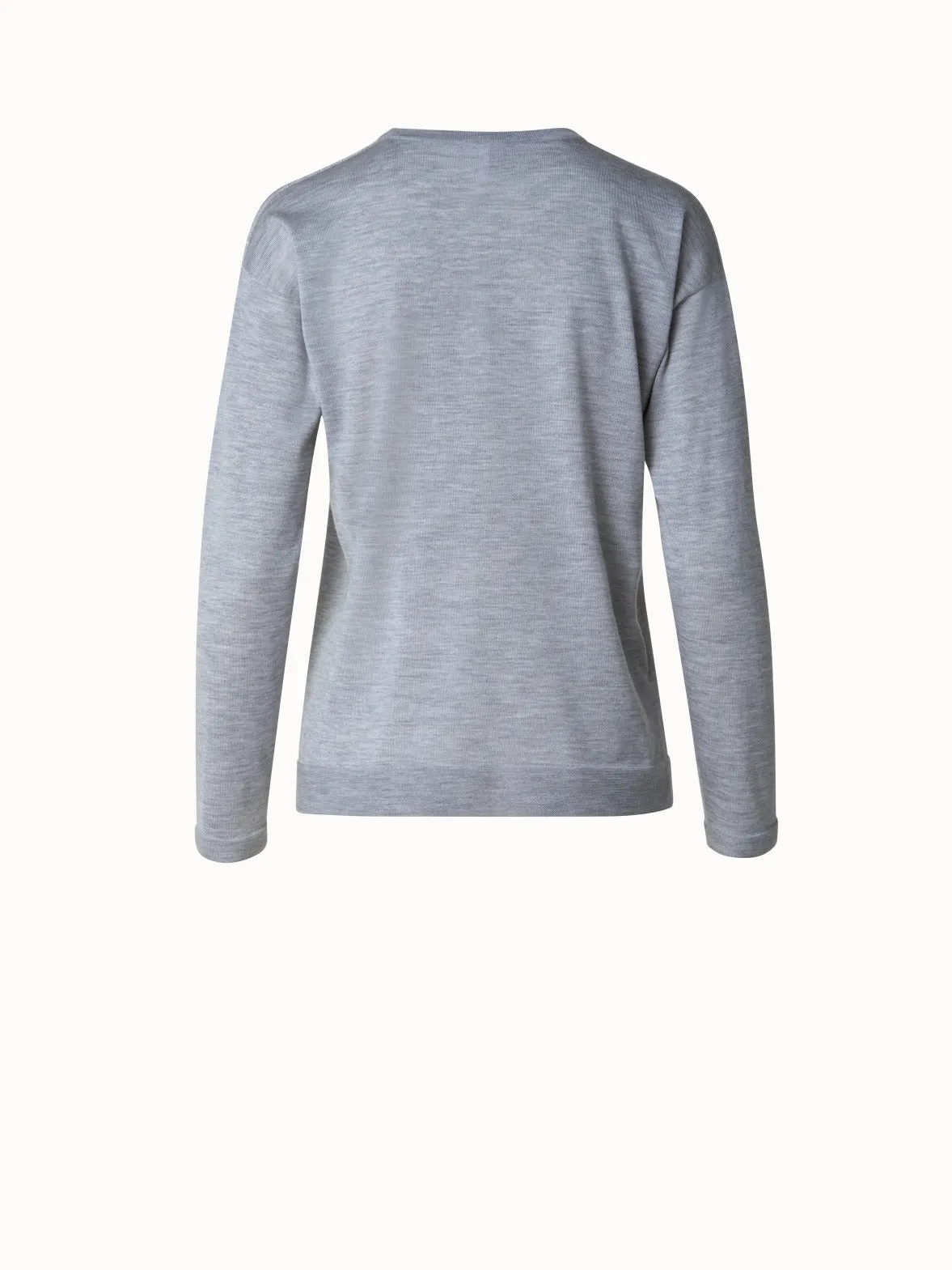 Cashmere Silk Knit With Detachable Turtleneck