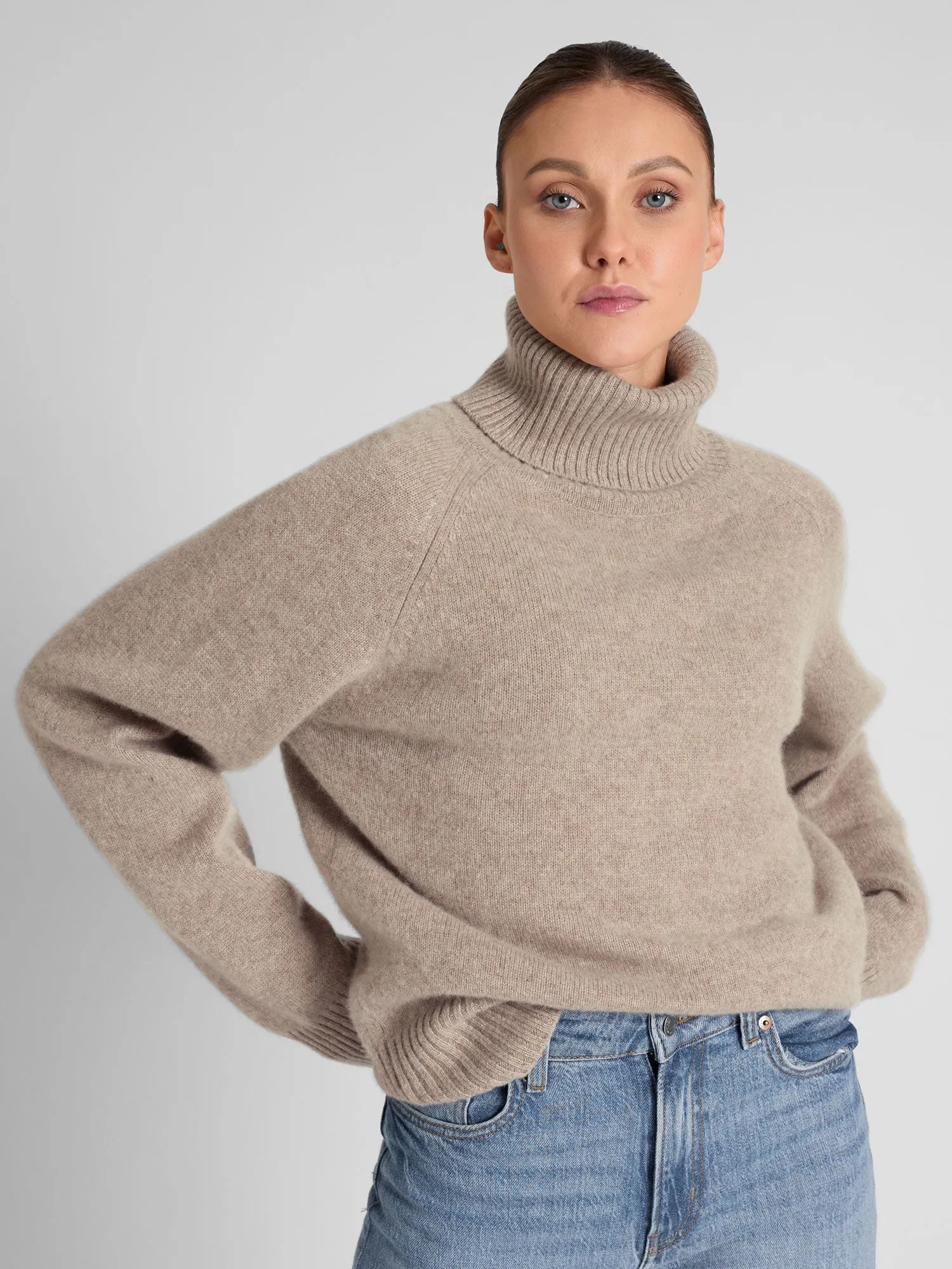 Cashmere sweater "Milano" - toast