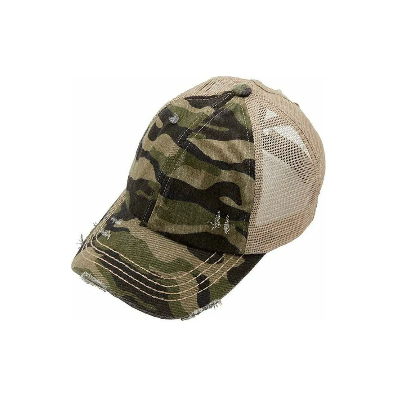 C.C Ponytail Camo Baseball Cap Hats