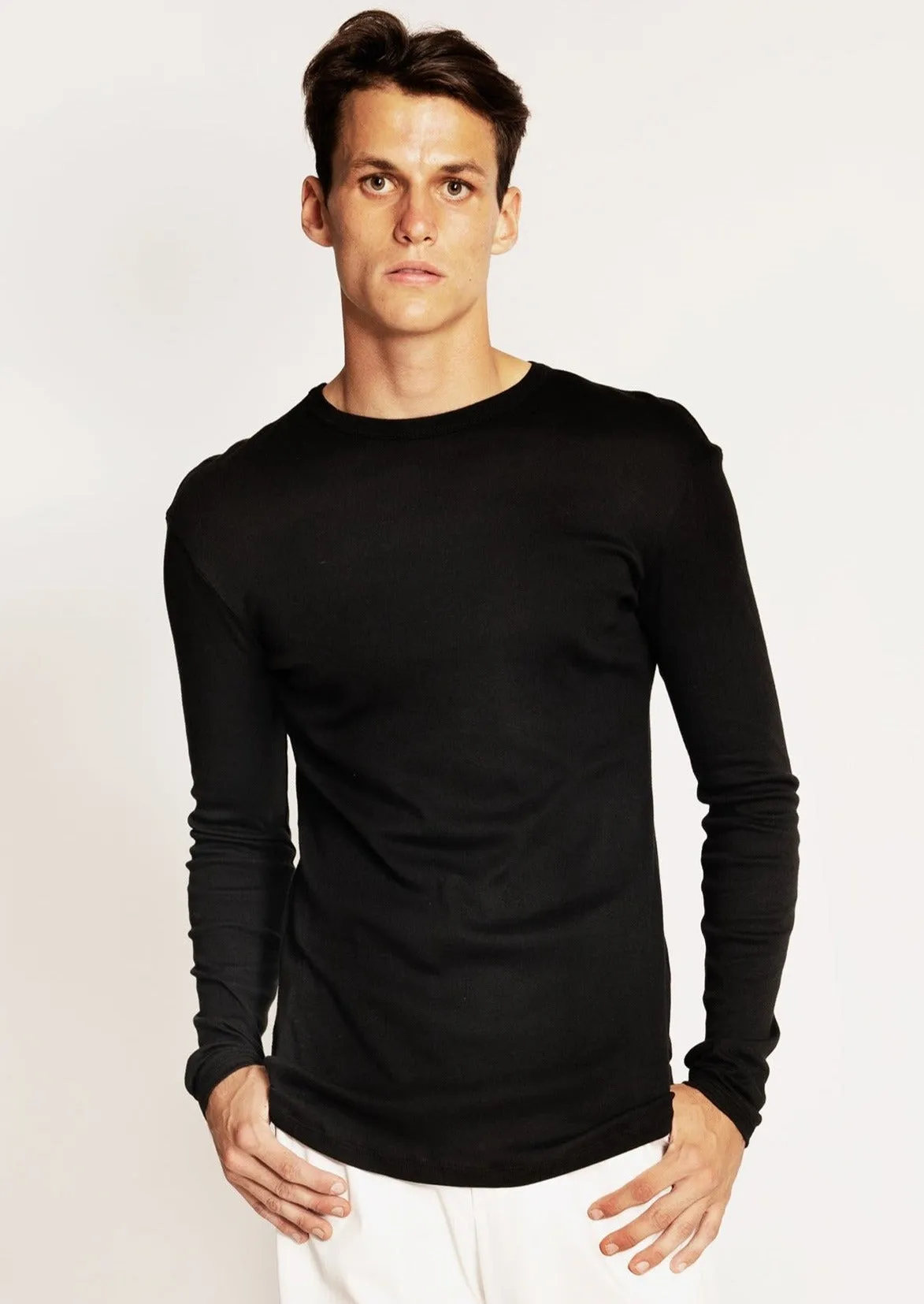 Classic T Long Sleeve in Modal Cashmere