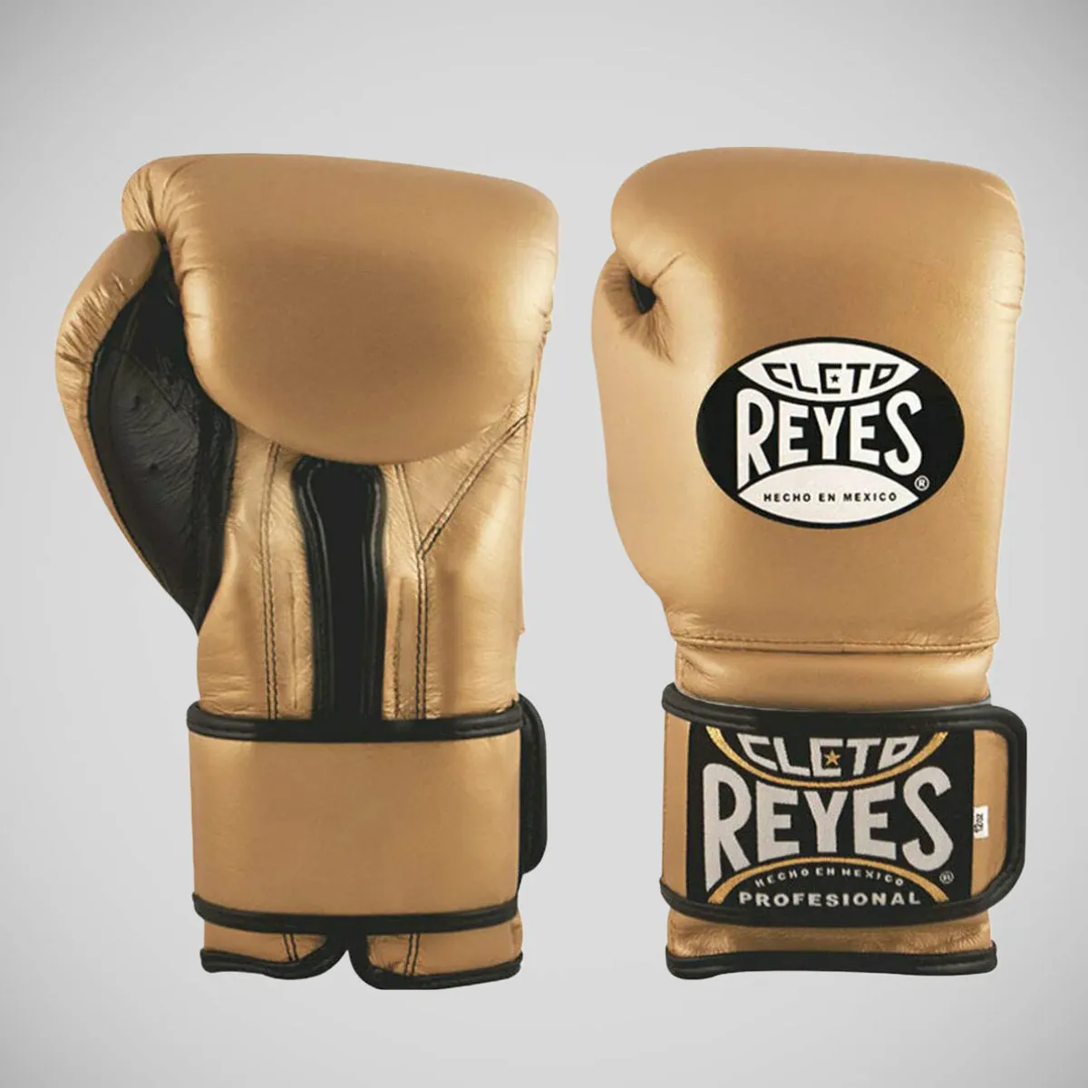 Cleto Reyes Velcro Boxing Gloves Gold