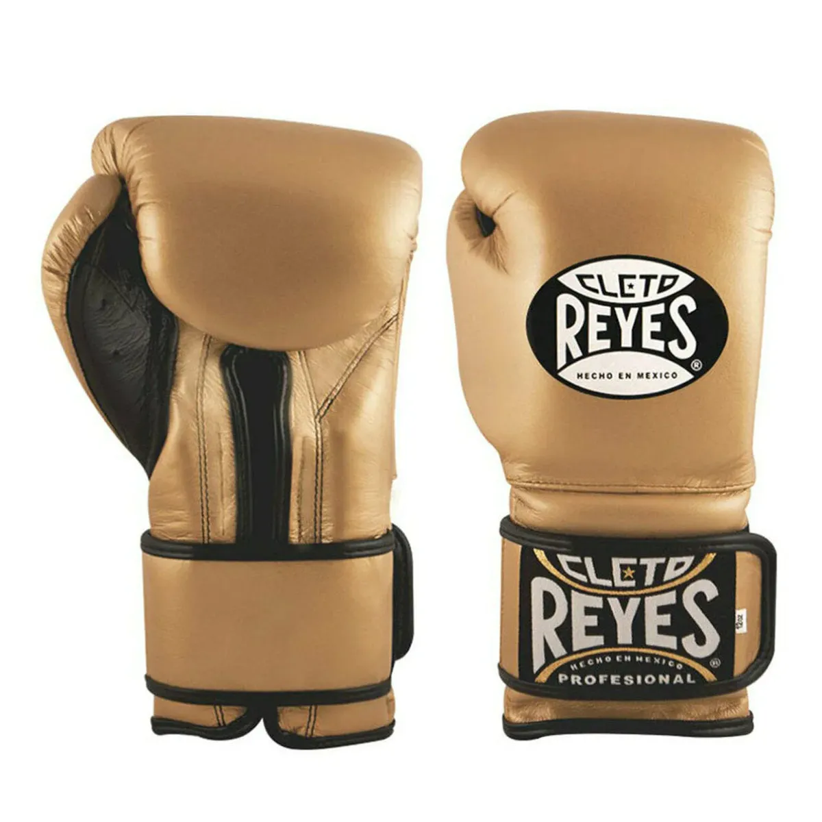 Cleto Reyes Velcro Boxing Gloves Gold