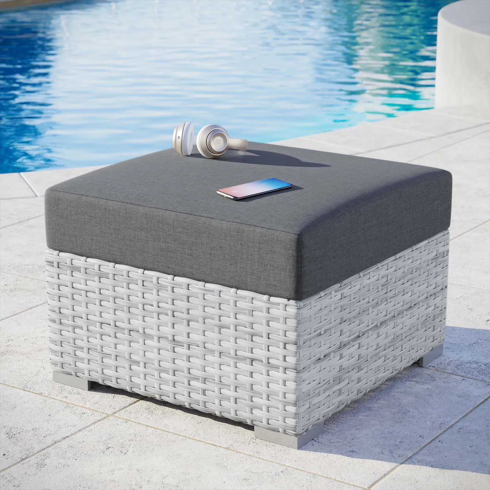 Convene Outdoor Patio Ottoman