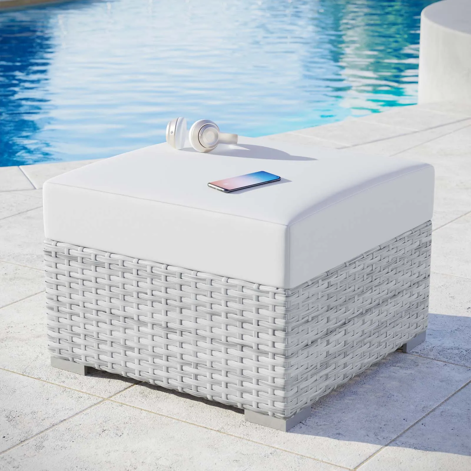 Convene Outdoor Patio Ottoman