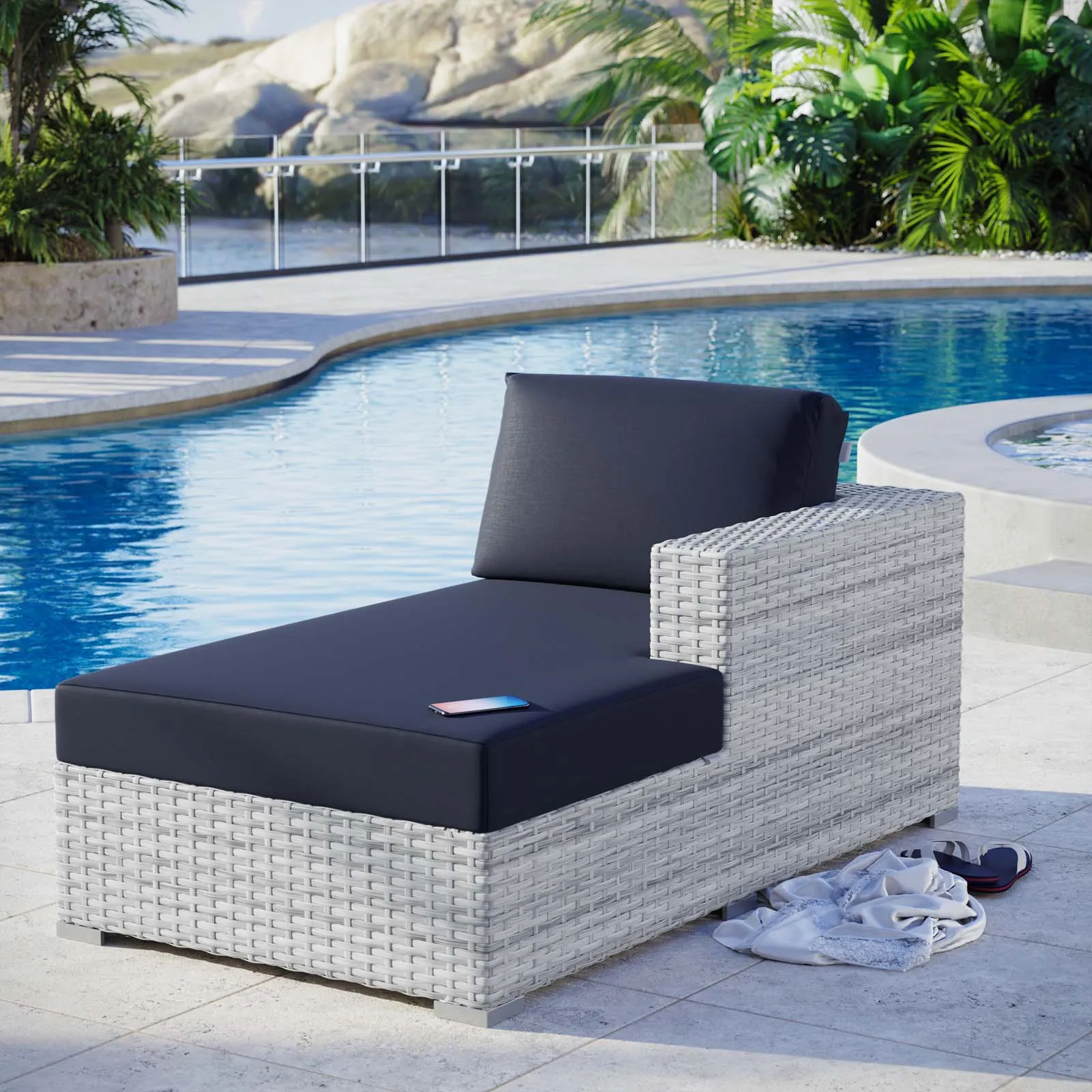 Convene Outdoor Patio Right Chaise