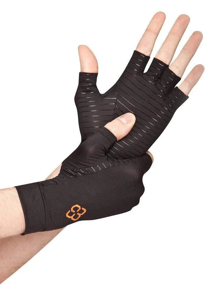 Copper 88 Half Finger Compression Gloves Size XL