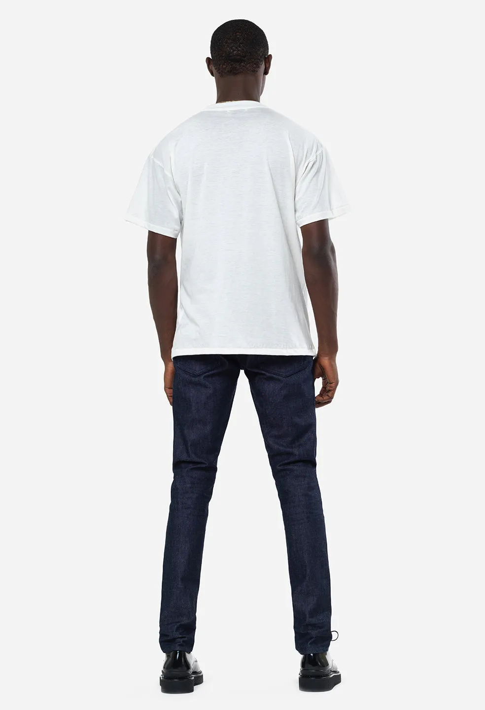 Cotton Cashmere Crew / White