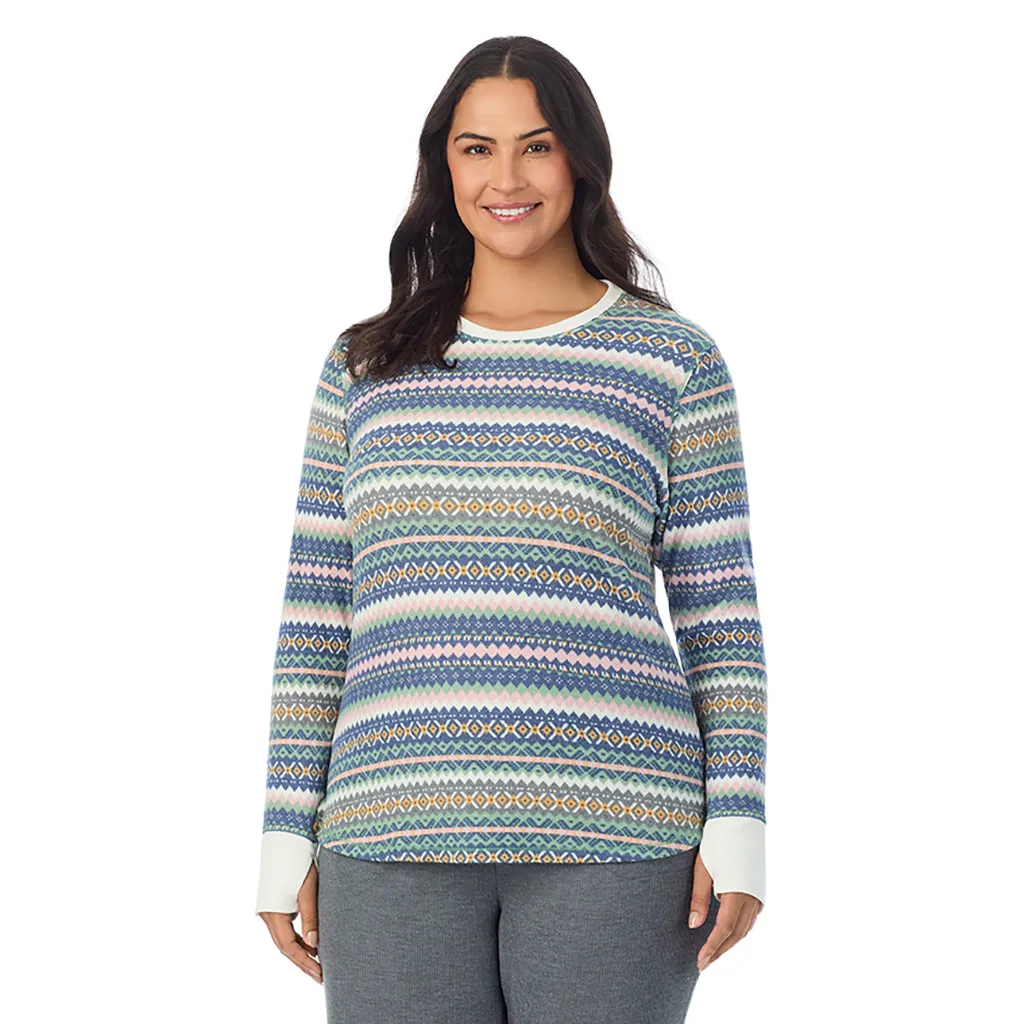 Cozy Stretch Thermal Long Sleeve Crew PLUS