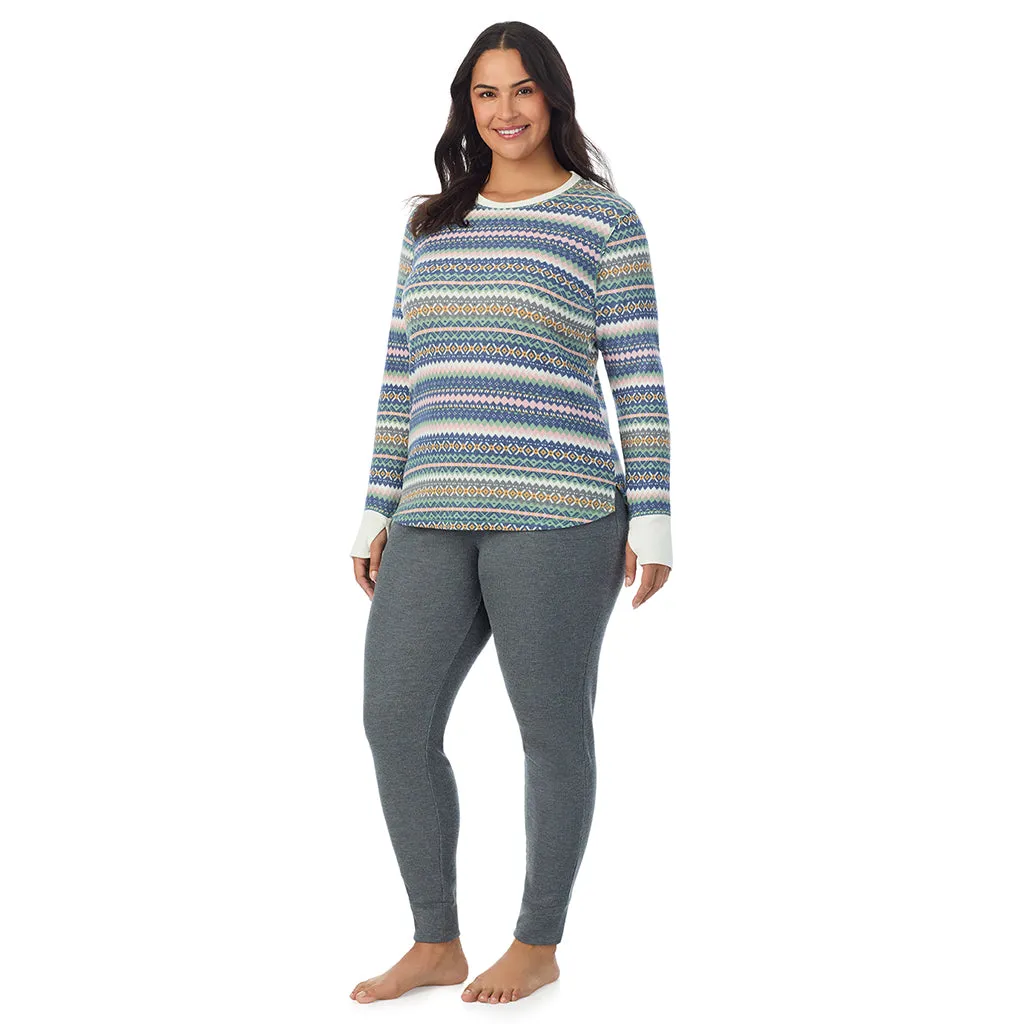 Cozy Stretch Thermal Long Sleeve Crew PLUS