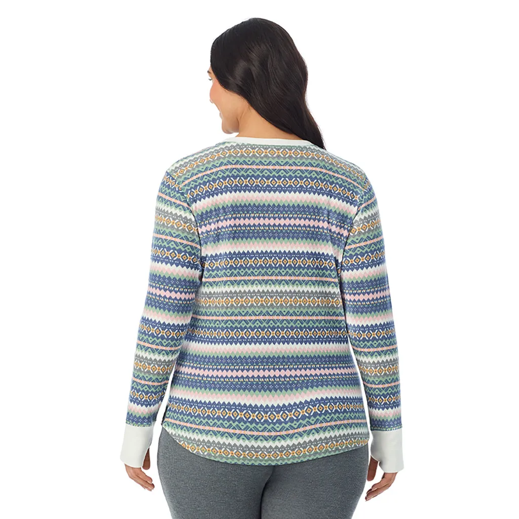 Cozy Stretch Thermal Long Sleeve Crew PLUS